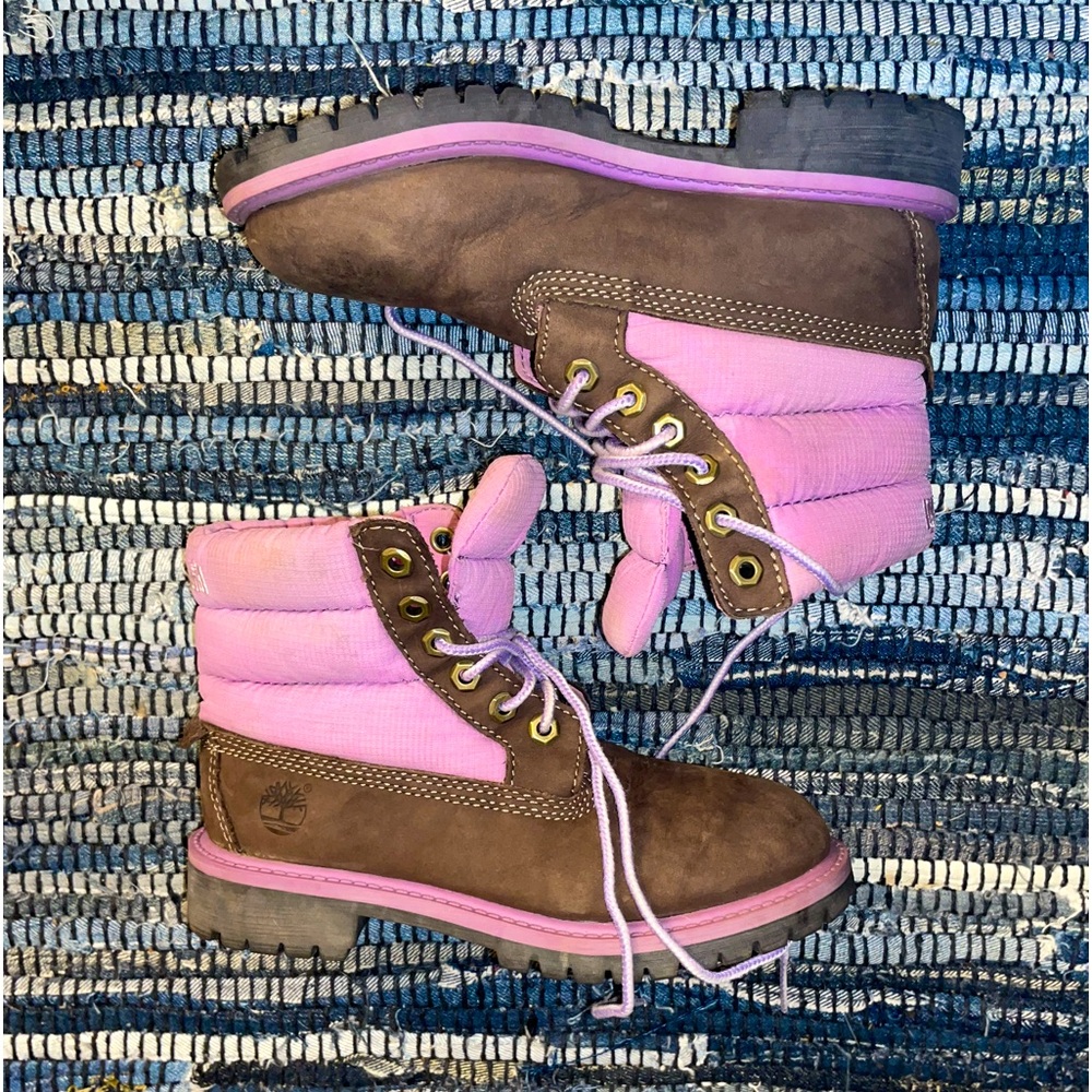 ✨Timberland✨ Purple & Brown Suede Boot